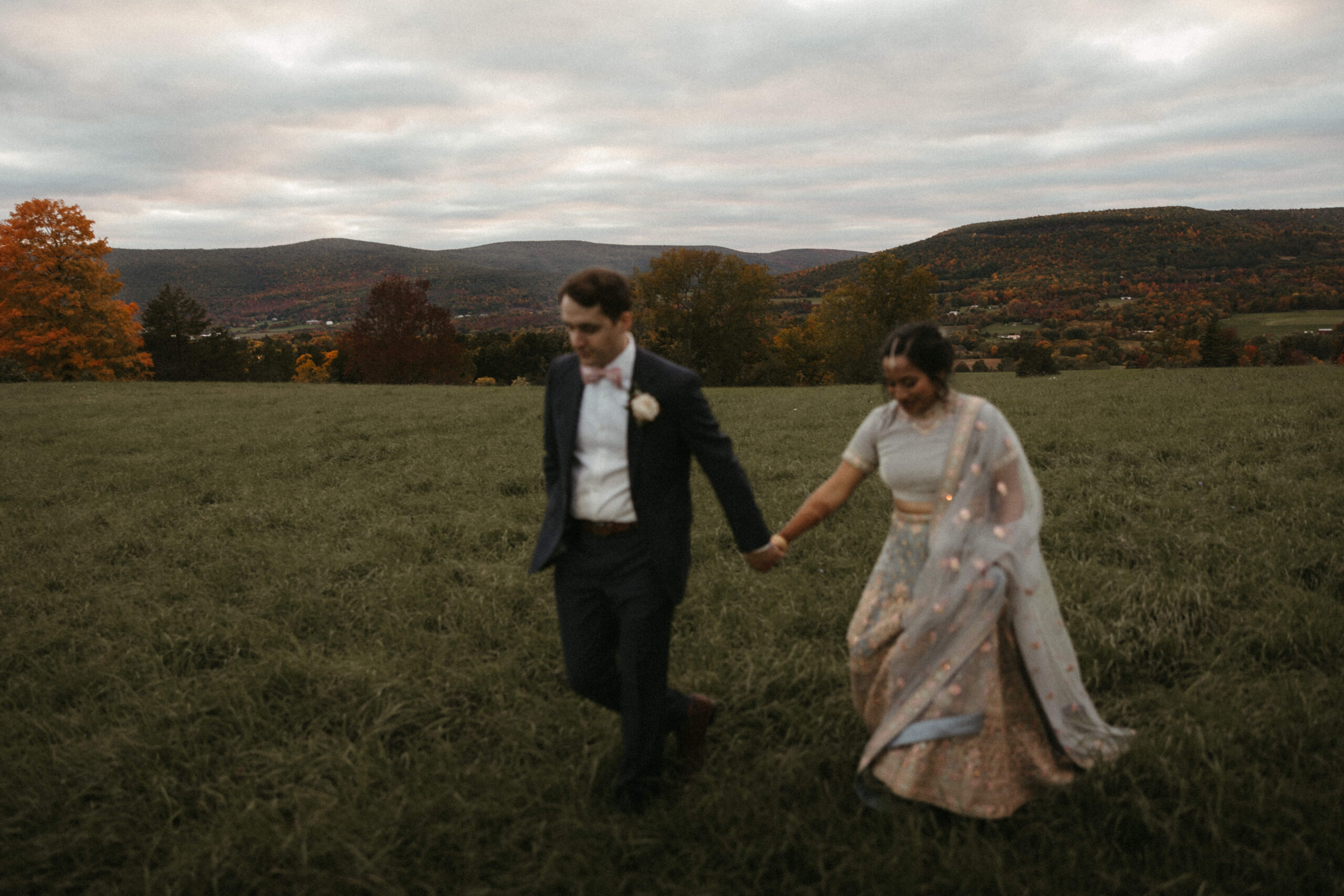 Fall Indian wedding at the Sablewood in New York’s Catskills; by Caroline Giuliano Photography